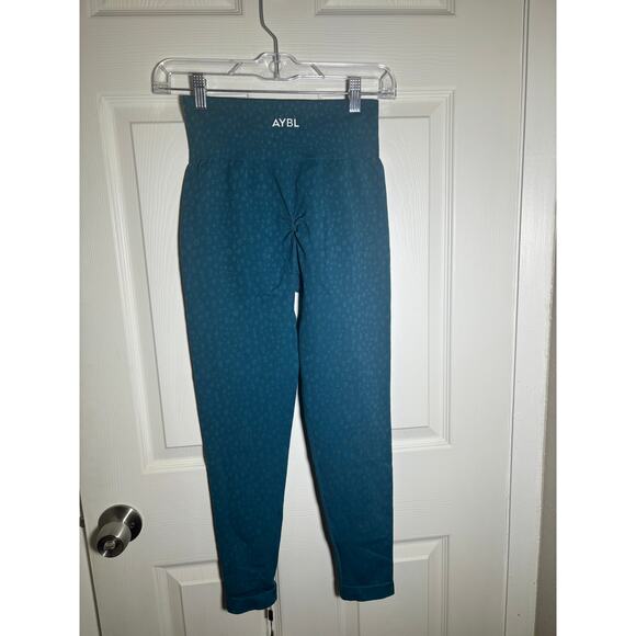 AYBL Speckle Seamless High Rise Leggings Teal size M NWT - Picture 7 of 8